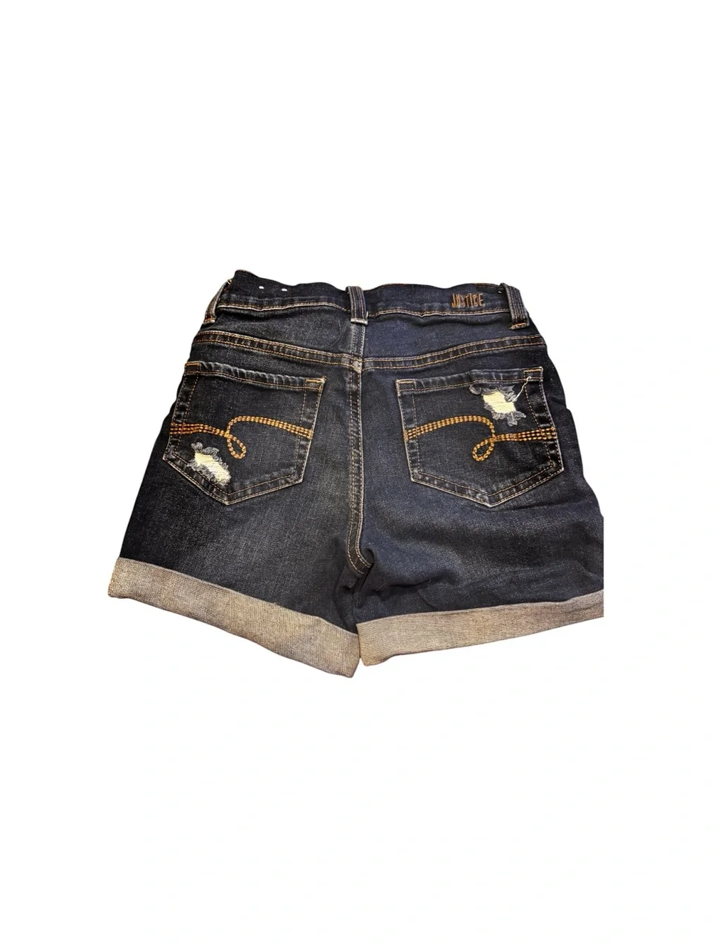 Girls justice Denim shorts sz 10